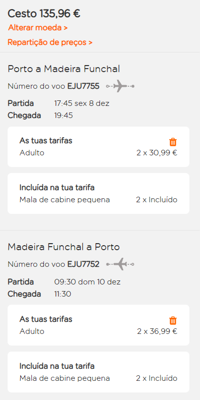 Promoção viagem 8 Dezembro